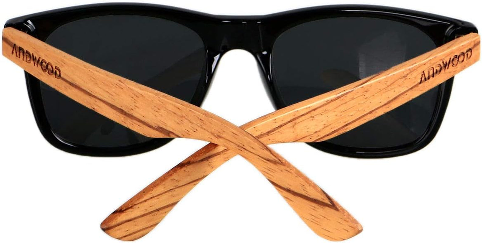 Wood Sunglasses Polarized for Men Women Uv Protection Wooden Bamboo Frame Mirrored Sun Glasses
