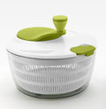 4Qt Salad Spinner Vegetable Dryer, Green Glaze Colour, Height: 7.68In,Weight:1.17Lb