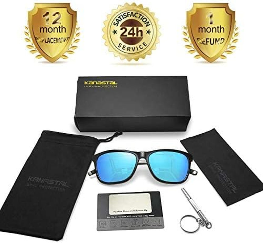 Polarized Sunglasses for Men Women UV400 Classic Square Design Sun Glasses Fashion Shades