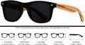 Wood Sunglasses Polarized for Men Women Uv Protection Wooden Bamboo Frame Mirrored Sun Glasses