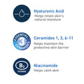 Foaming Facial Cleanser, Daily Face Wash for Oily Skin with Hyaluronic Acid, Ceramides, and Niacinamide, Fragrance Free, 16 Fluid Ounce
