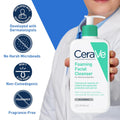 Foaming Facial Cleanser, Daily Face Wash for Oily Skin with Hyaluronic Acid, Ceramides, and Niacinamide, Fragrance Free, 16 Fluid Ounce