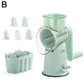 5 in 1 Rotary Cheese Grater with Handle Manual Vegetable Base Nuts Grinder with Strong Suction Slicer Graters Shredder R4Y9