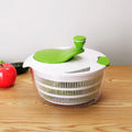 4Qt Salad Spinner Vegetable Dryer, Green Glaze Colour, Height: 7.68In,Weight:1.17Lb