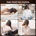 Red Light Therapy for Face, 4 Modes Led Face Mask Light Therapy with Remote, Portable Light Therapy Mask for Skin Care at Home, Travel