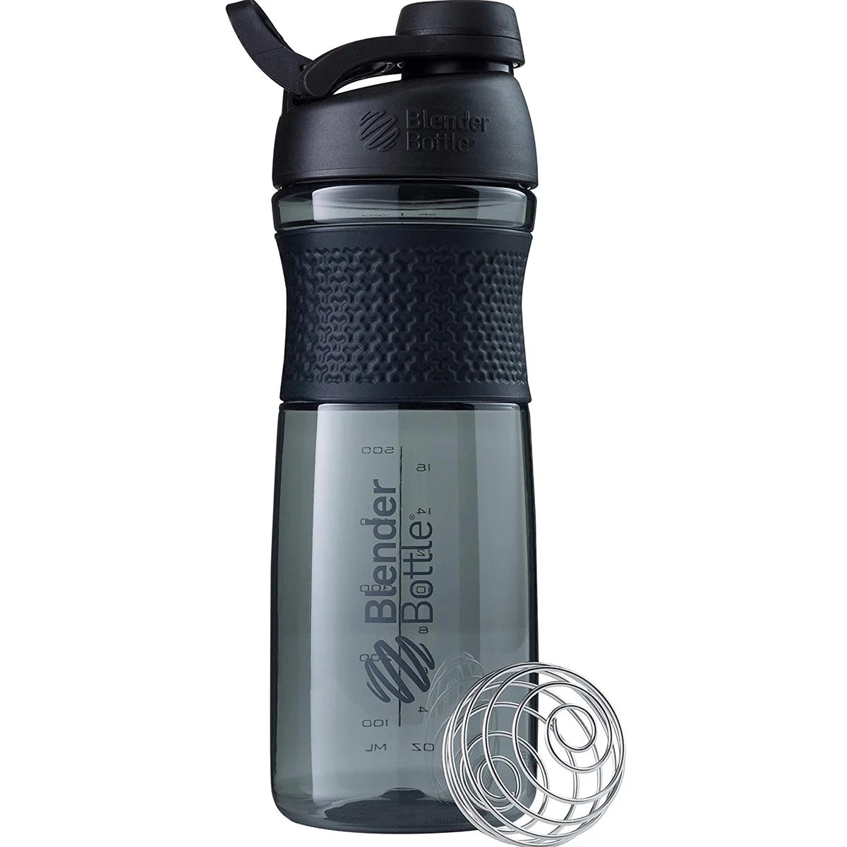Sportmixer 28 Oz Black Shaker Cup with Foldaway Loop