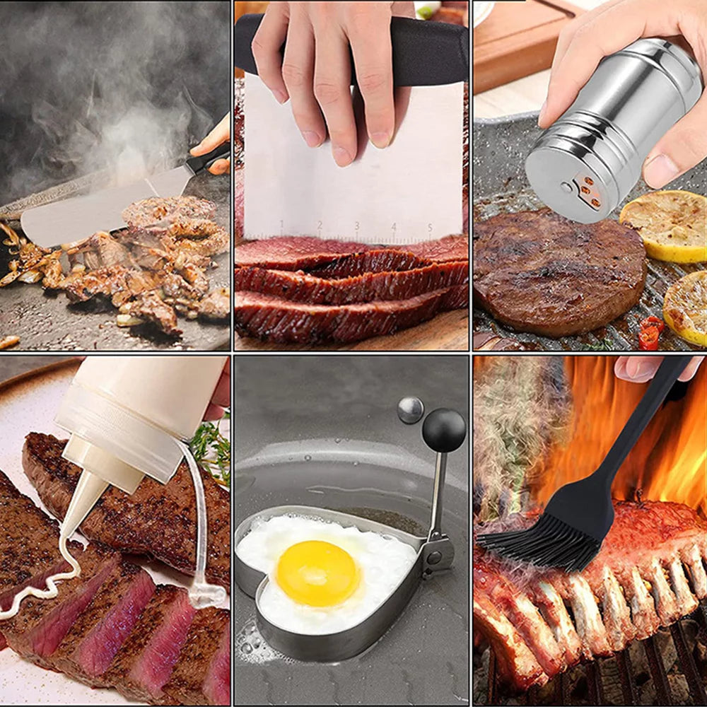 30 Pcs Griddle Accessories Kit BBQ Set Grilling Tool Kit for Blackstone Griddle Accessories