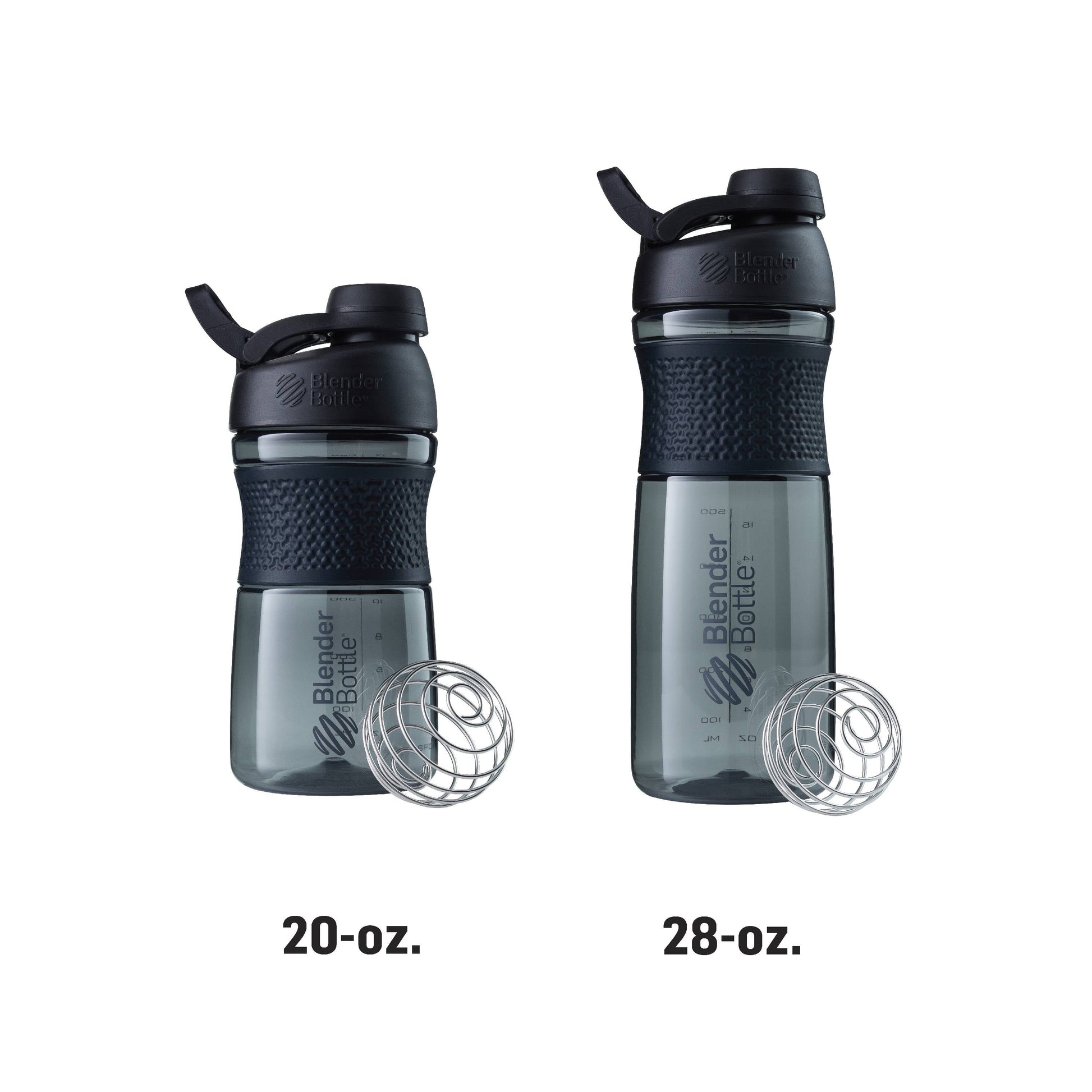 Sportmixer 28 Oz Black Shaker Cup with Foldaway Loop