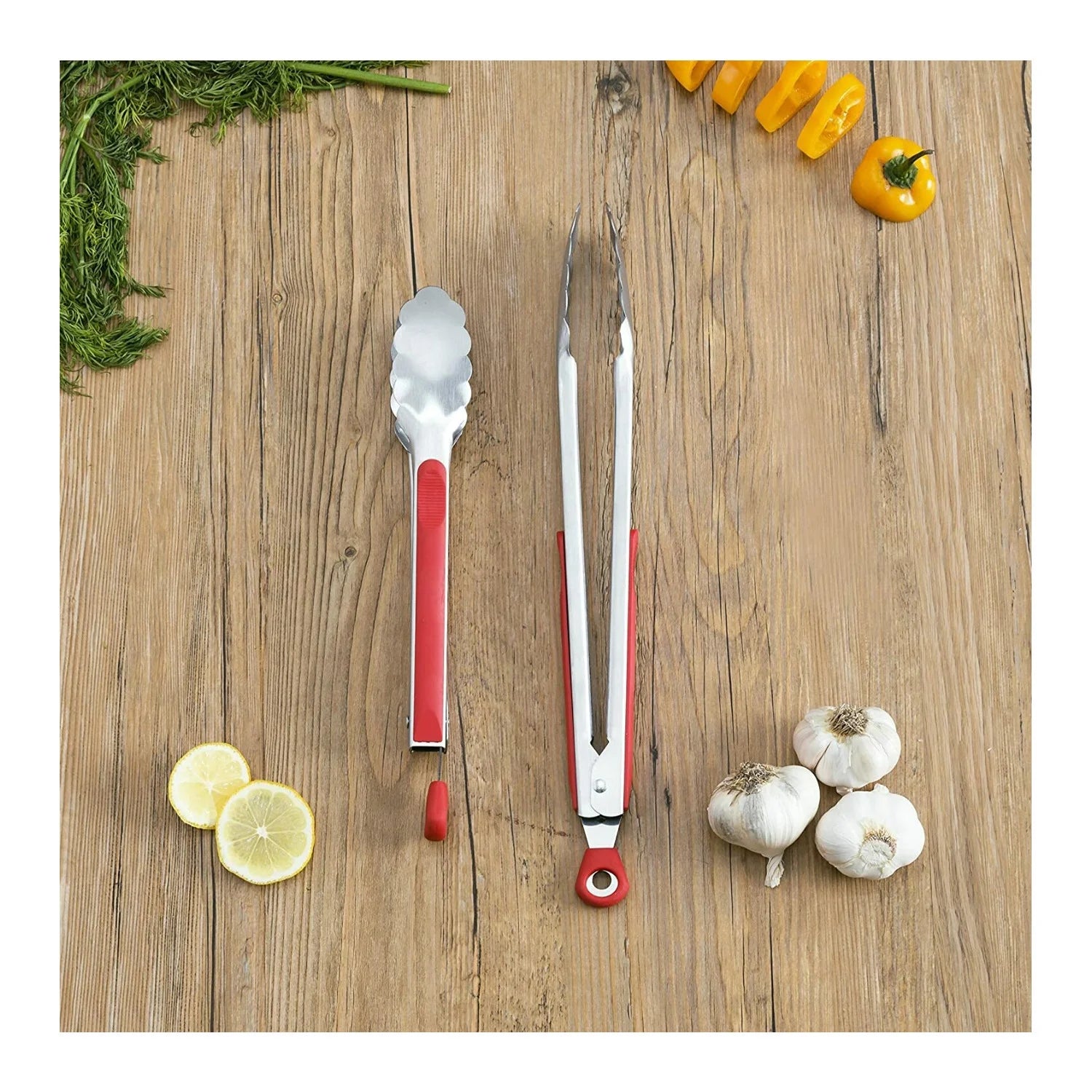 EB-CC15 Indoor Electric Grill with Silicone Handle Tongs Set and Spatula Set