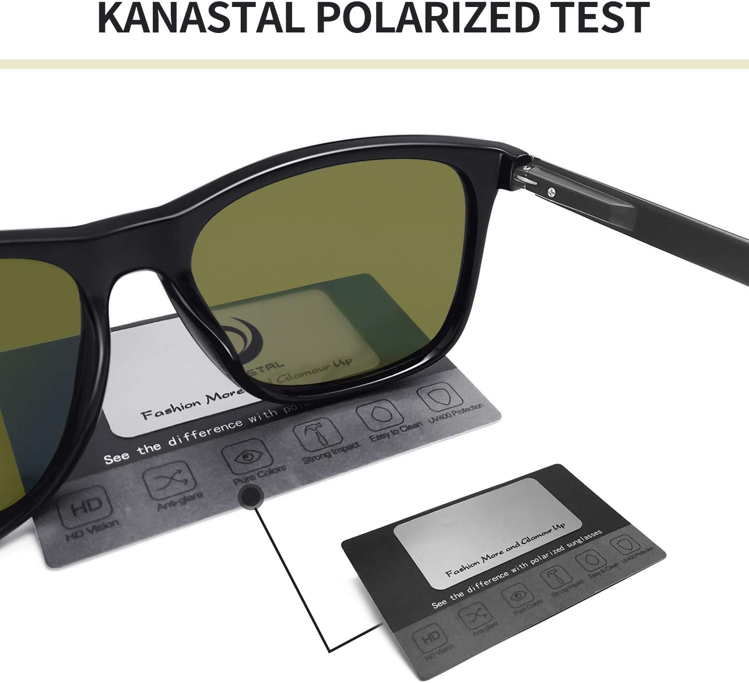 Polarized Sunglasses for Men Women UV400 Classic Square Design Sun Glasses Fashion Shades