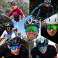 Cycling Glasses Polarized Sports Sunglasses Women Men MTB Mountain Bike Riding Bicycle Black/Red
