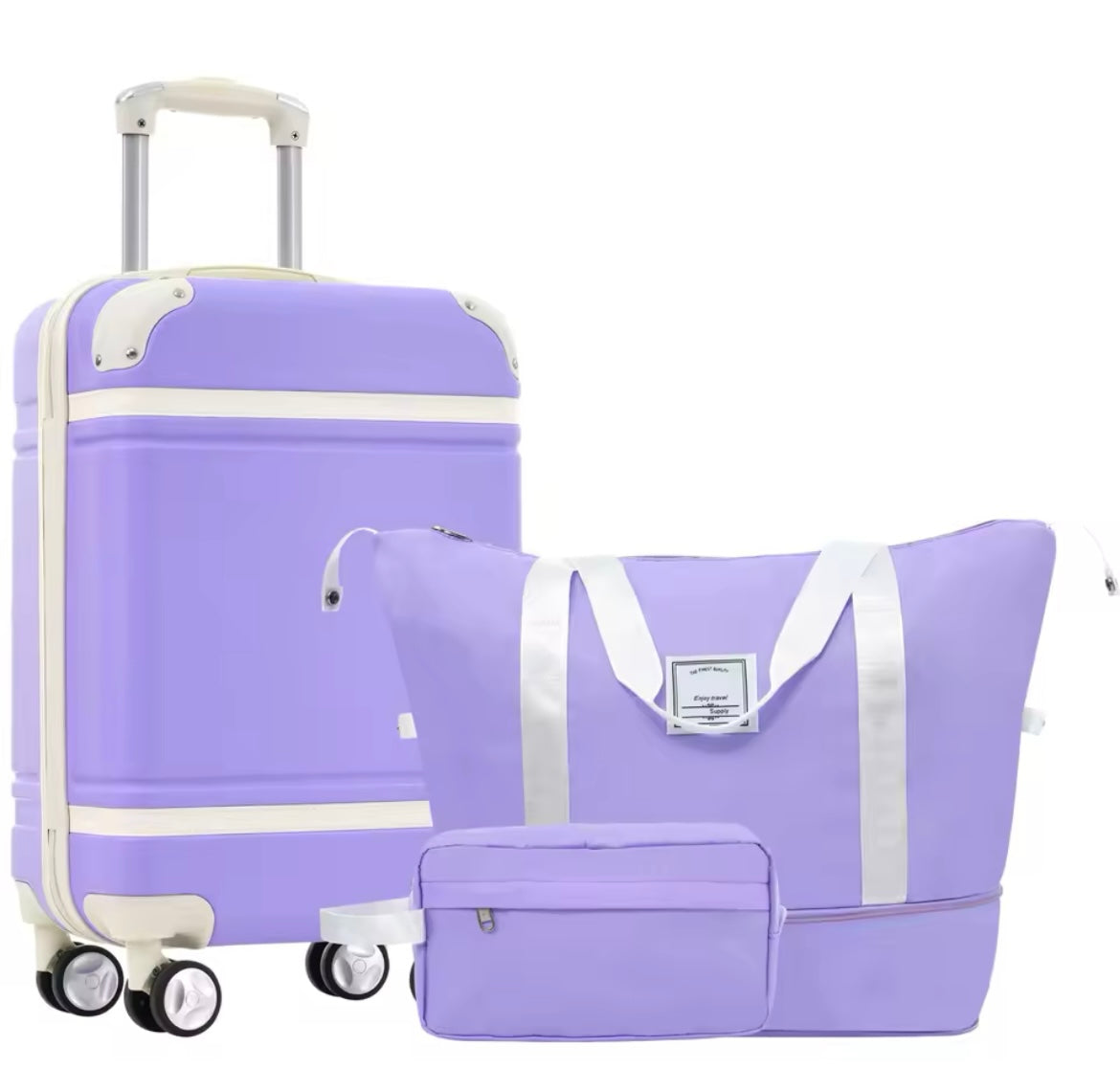Vintage 3-Piece Hardshell Luggage Set with TSA Lock​
