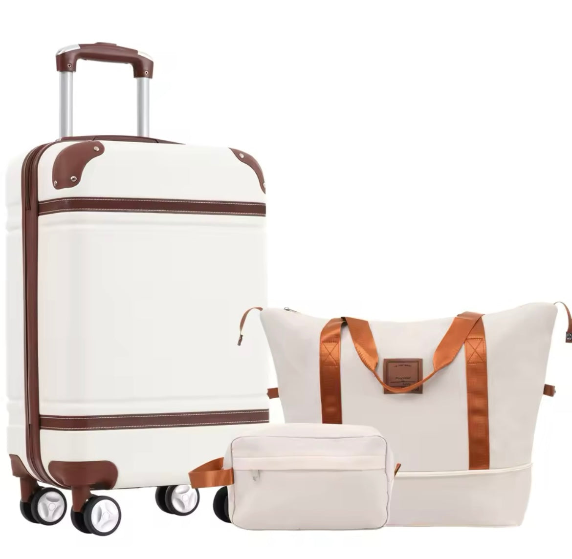 Vintage 3-Piece Hardshell Luggage Set with TSA Lock​