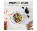 Glass Salad Spinner 4.75Qt – One-Handed BPA-Free Dryer​
