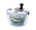 Glass Salad Spinner 4.75Qt – One-Handed BPA-Free Dryer​