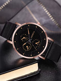 Men's Geneva Casual Watch – Minimalist Steel Mesh Timepiece​