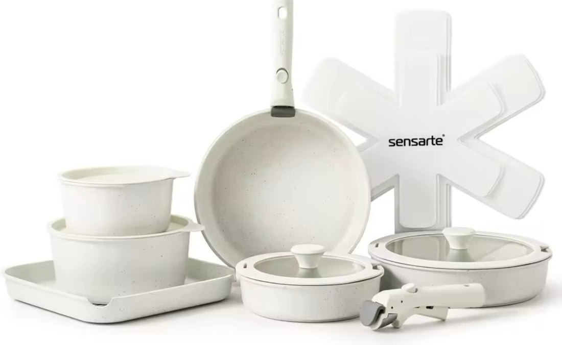 17 Piece Sensarte Pots and Pans Set 