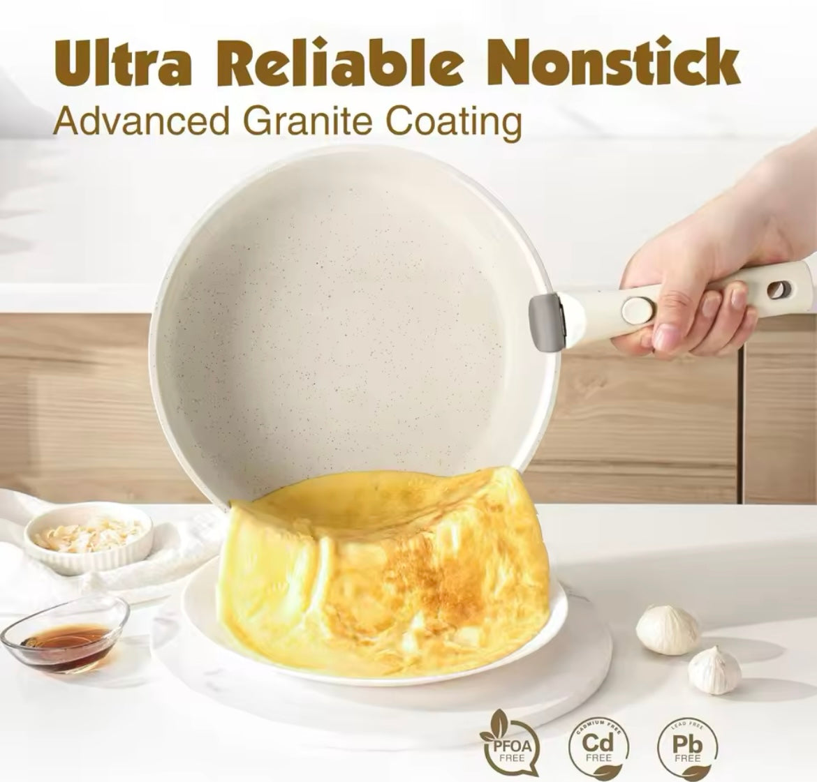 17 Piece Sensarte Pots and Pans Set 
