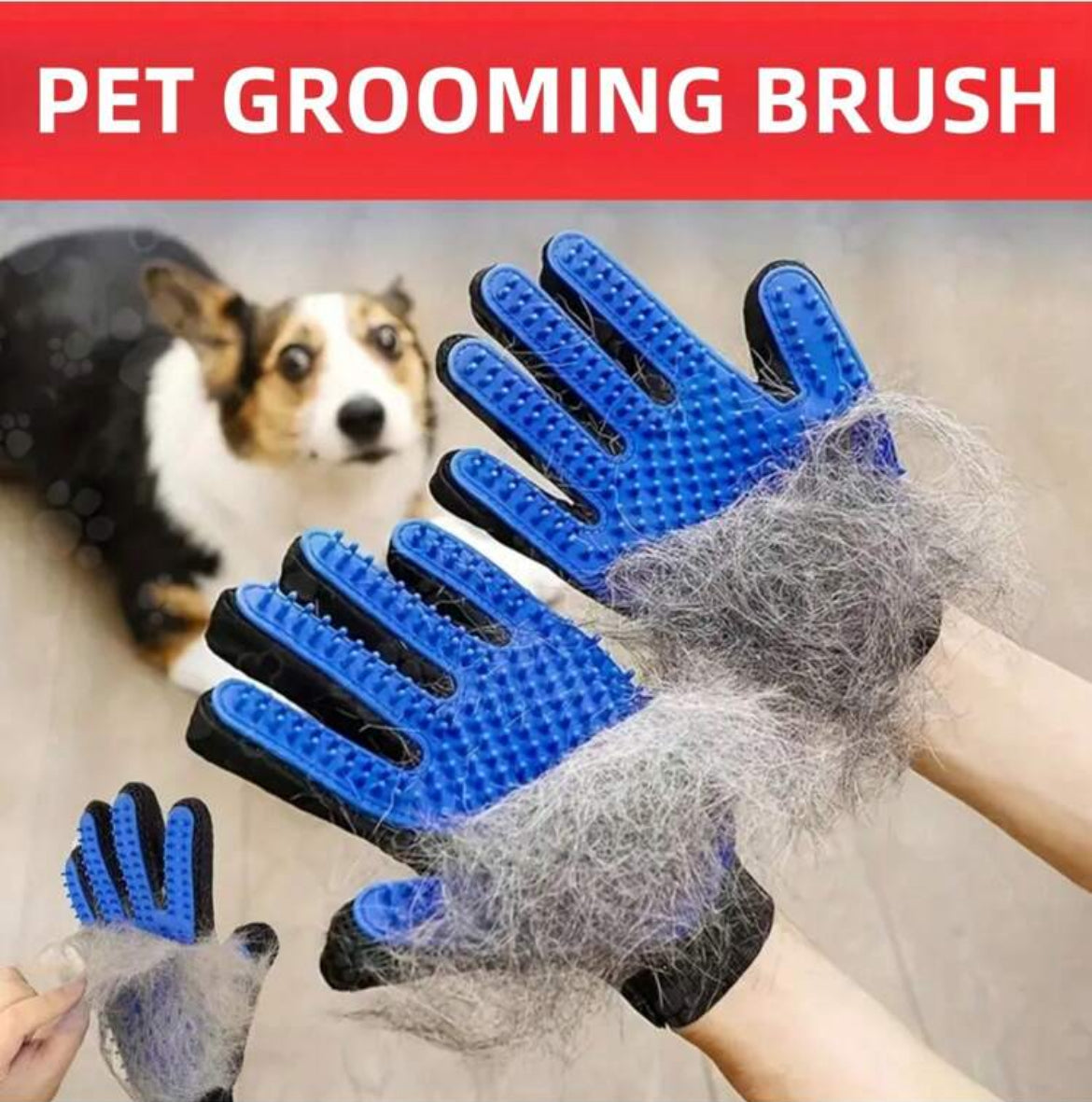Pet Deshedding Glove – Cat & Dog Grooming