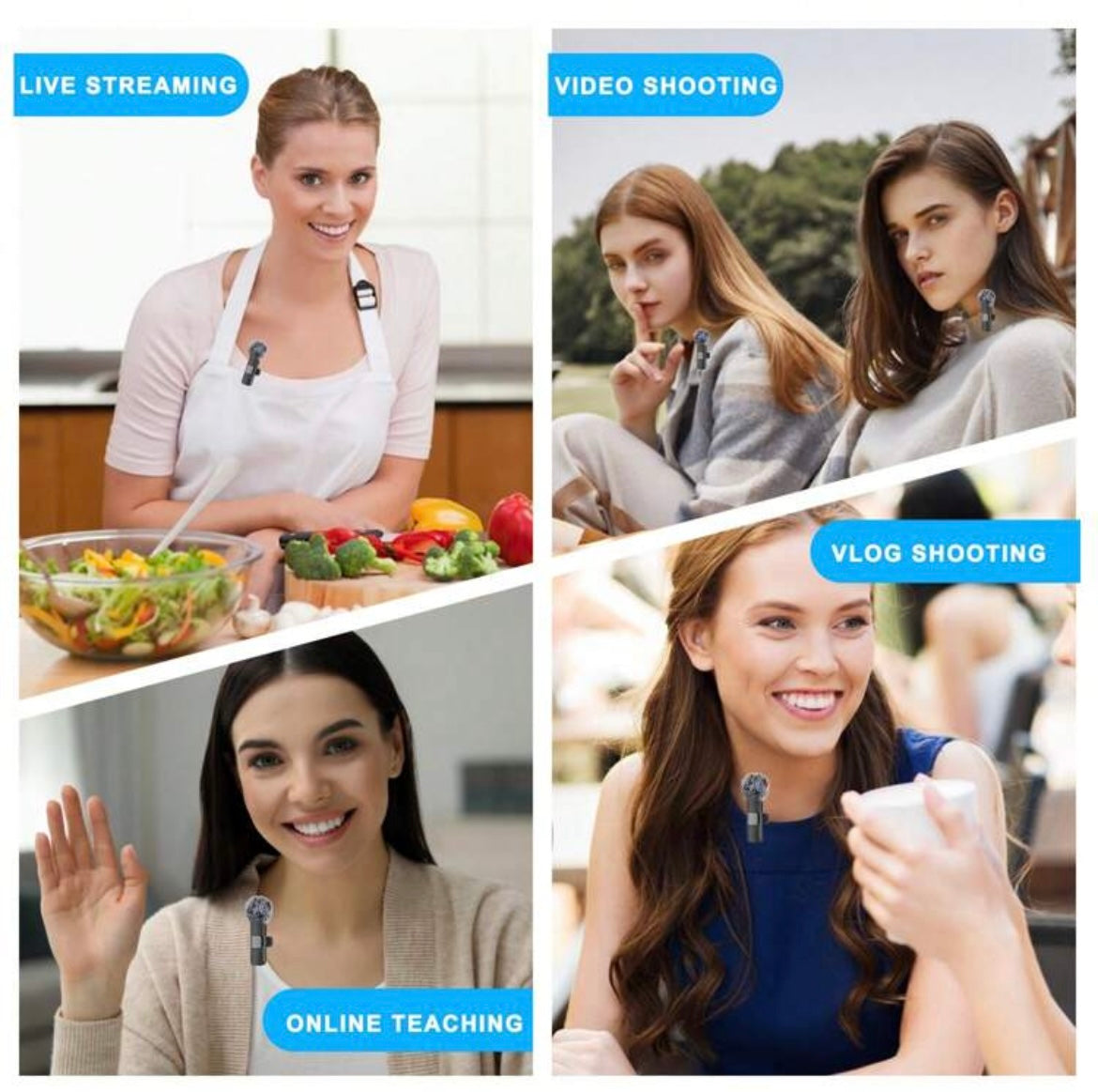 Mini Wireless Microphone for iPhone & Android