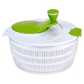 4Qt Salad Spinner Vegetable Dryer, Green Glaze Colour, Height: 7.68In,Weight:1.17Lb
