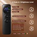 Red Light Therapy for Face, 4 Modes Led Face Mask Light Therapy with Remote, Portable Light Therapy Mask for Skin Care at Home, Travel