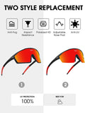 Cycling Glasses Polarized Sports Sunglasses Women Men MTB Mountain Bike Riding Bicycle Black/Red